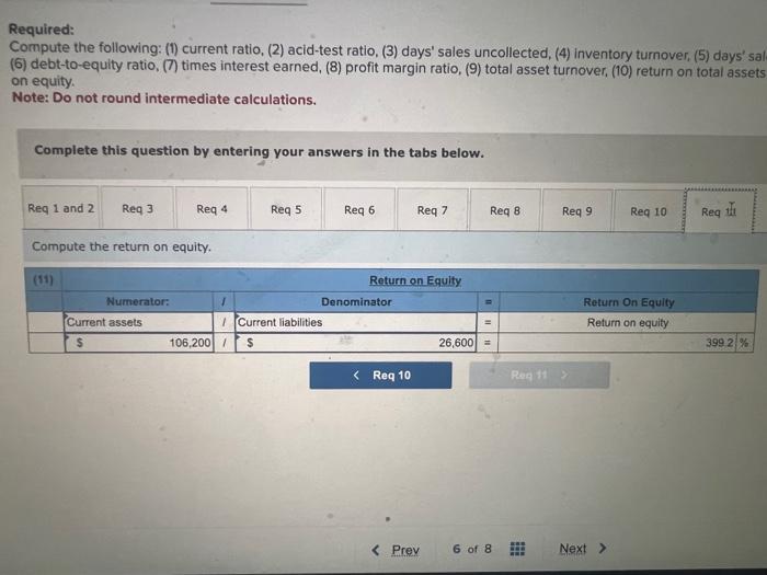 this question by entering your answers in the tabs below. Required: Compute