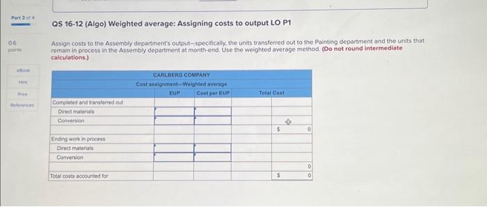 below. (Algo) [The following information applies to the questions displayed below] Cariberg