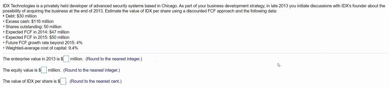 IDX Technologies is a privately held developer of advanced security systems