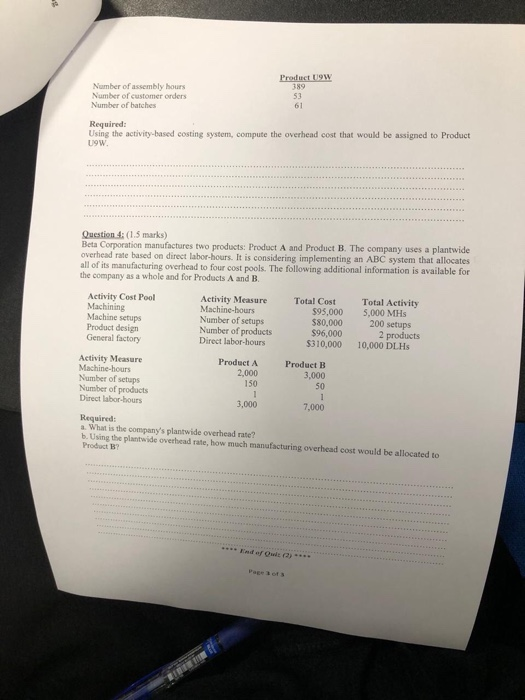 shipping costs are directly assigned to cost objects. B) Numerous overhead cost