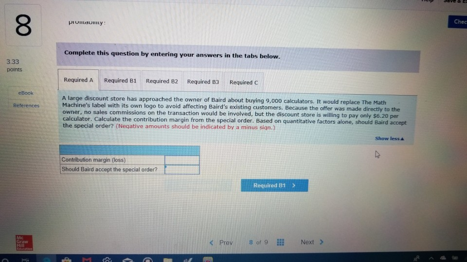 products. One of its segments produces The Math Machine, an inexpensive calculator.