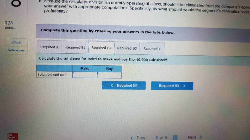 The company's chief accountant recently prepared the following income statement showing annual