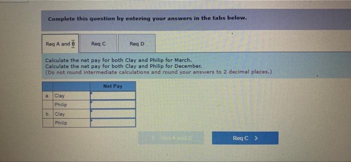 in Year 1. Clay earns $3,700 per month, and Philip, the manager,