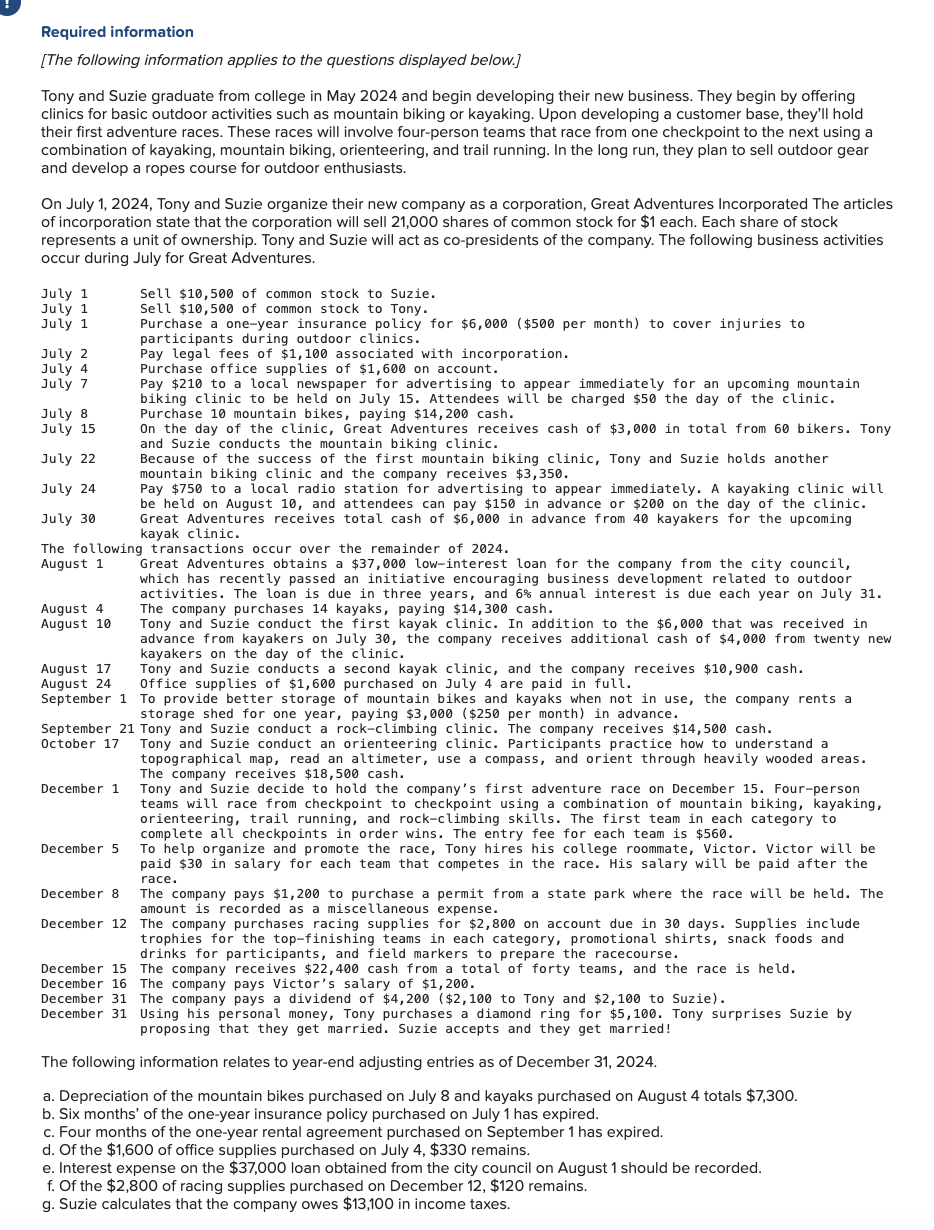  I am providing all the information needed for the question but