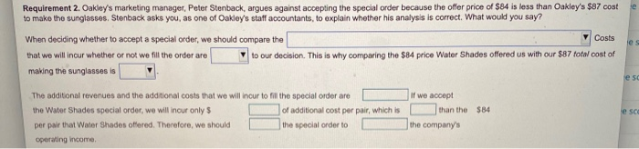 Pairs of sunglasses or ta Print Done erg Requirements 1. How would
