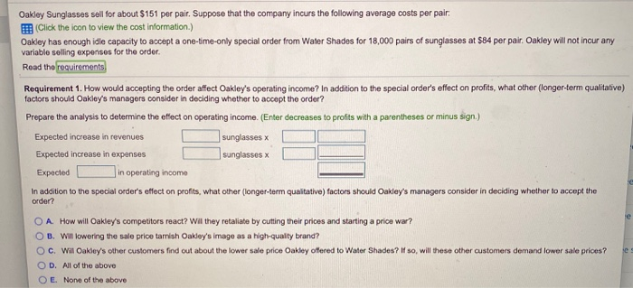 $ 87 Total cost * $2,400,000 Total fixed manufacturing overhead / 120,000