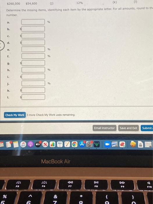 are presented in the following table of retums on investment and residual