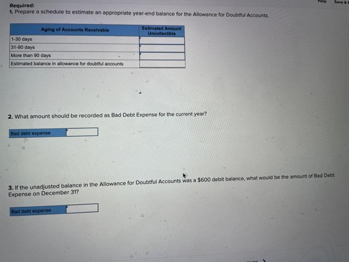 [LO8-2] Brown Cow Dairy uses the aging approach to estimate Bad Debt