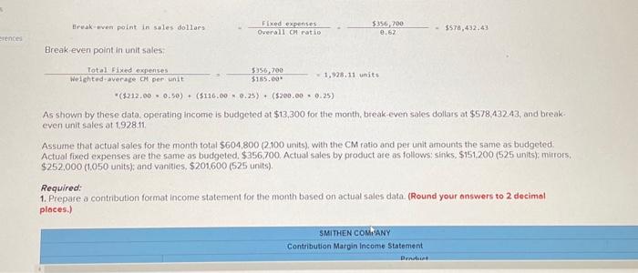 on actual sales data. (Round your onswers to 2 decimal ploces:) 2.