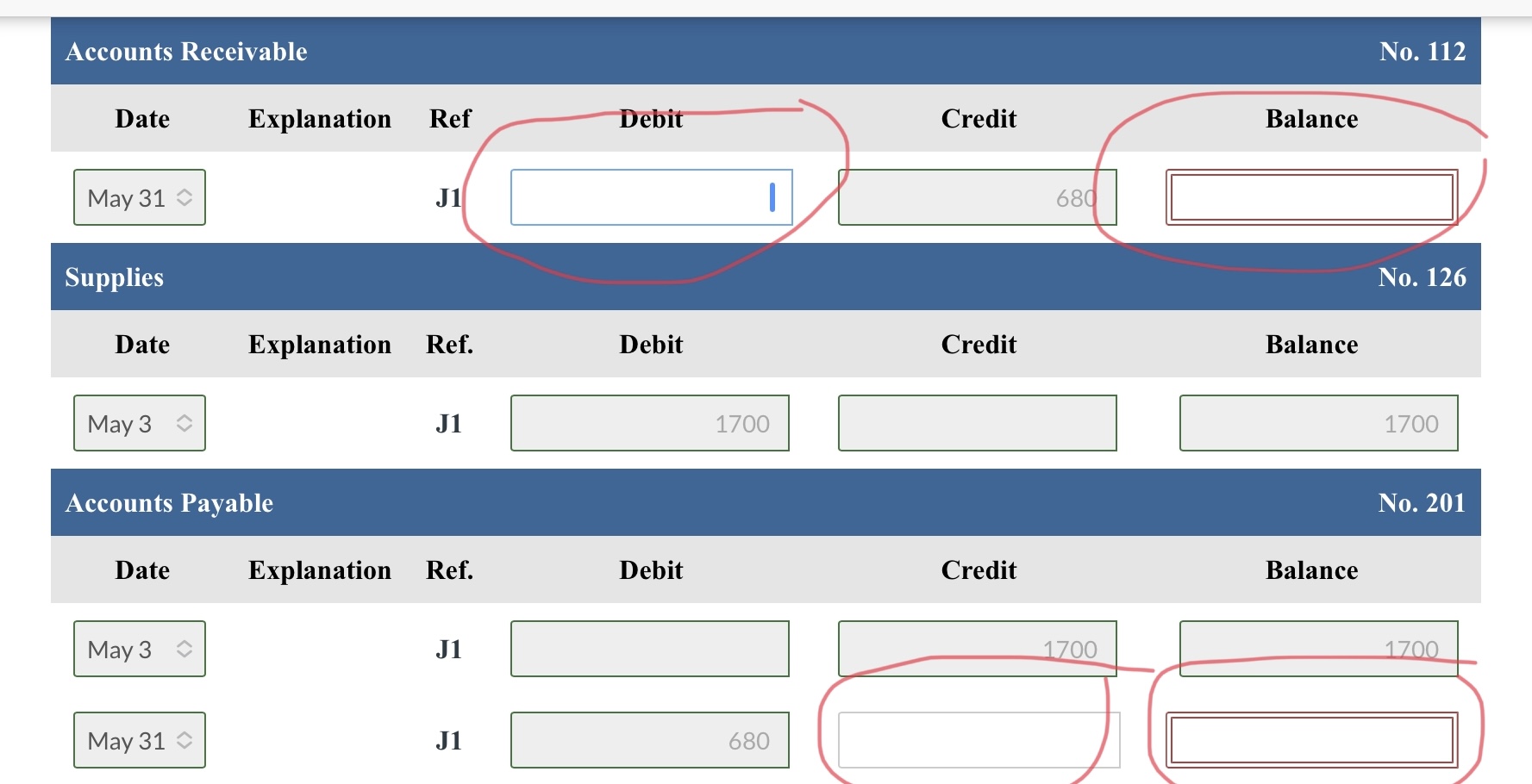 operations of her business, Blue Spruce Corp., the following events and transactions
