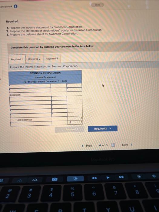 Swanson Corporation provides low-cost food delivery services to senior citizens, At the