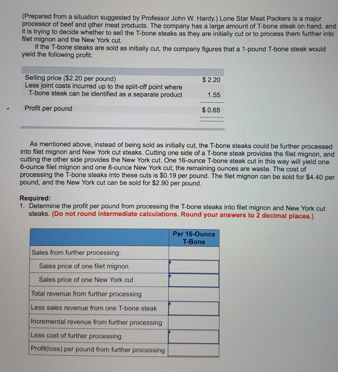 two departments, Hardware and Linens. The company's most recent monthly contribution format