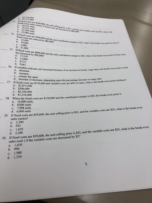  29 & 30 only e 53,750,000 ac dsed costs are $500,000,