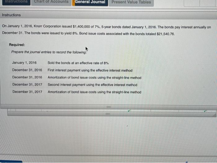 please help solve for the red boxes Instructions Chart of Accounts General