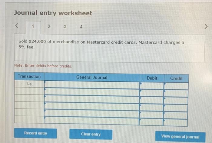 card sales transactions (the company uses the perpetual inventory system) 1. Sold