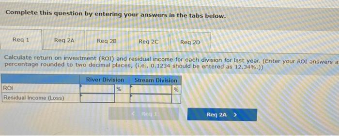 hurdie rate is 7.01 percent. Required: 1. Calculate return on investment (ROl)