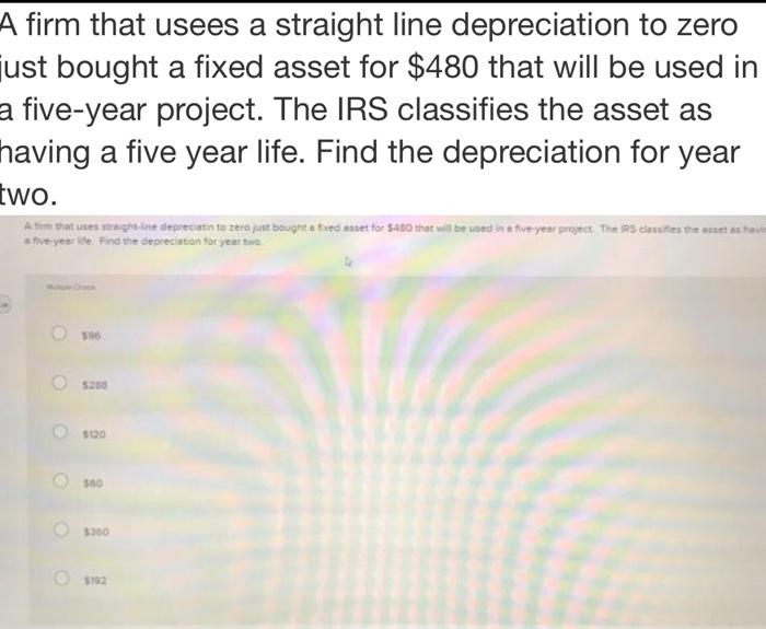  A. $96 B. $288 C. $120 D. $60 E. $360 F.
