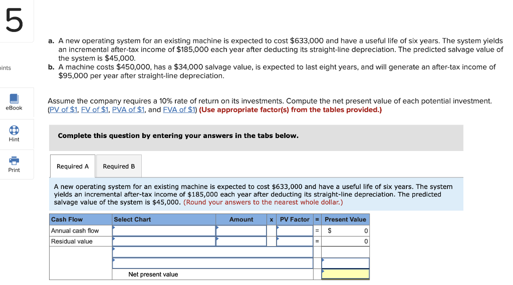  5 a. A new operating system for an existing machine is