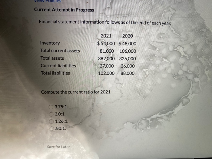 inventory as follows: 100 units at $4.00 400 units at $5.00 The