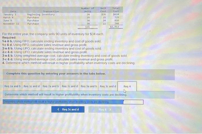 calculate sales revenue and gross profit 4. Determine which method will result