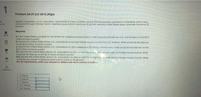 Corporation, US corporation reported $2.5 million of pretax income from its business