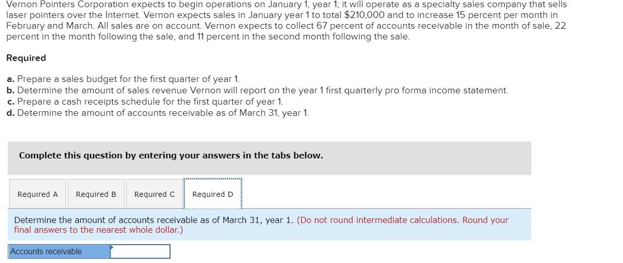 total $210,000 and to increase 15 percent per month in February and