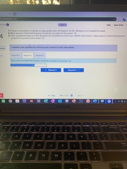 by entering your answers in the tabs below. Required 1 Required 2