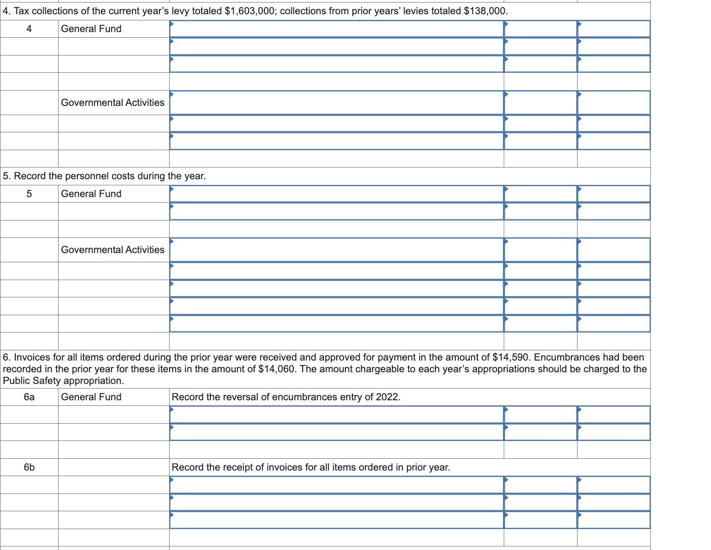 & General Fund & & & \\ \hline & & & &