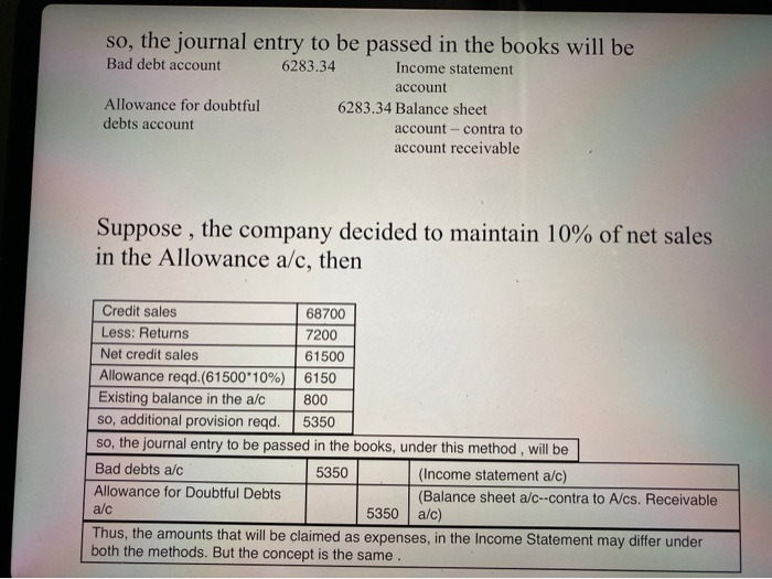 general ledger and Balance She if the above information was applied using: