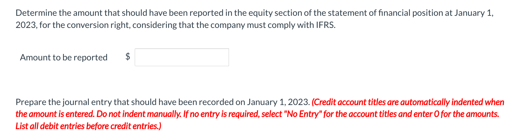 bookkeeper's recording errors in 2023. Ignore income tax effects. (Credit account titles