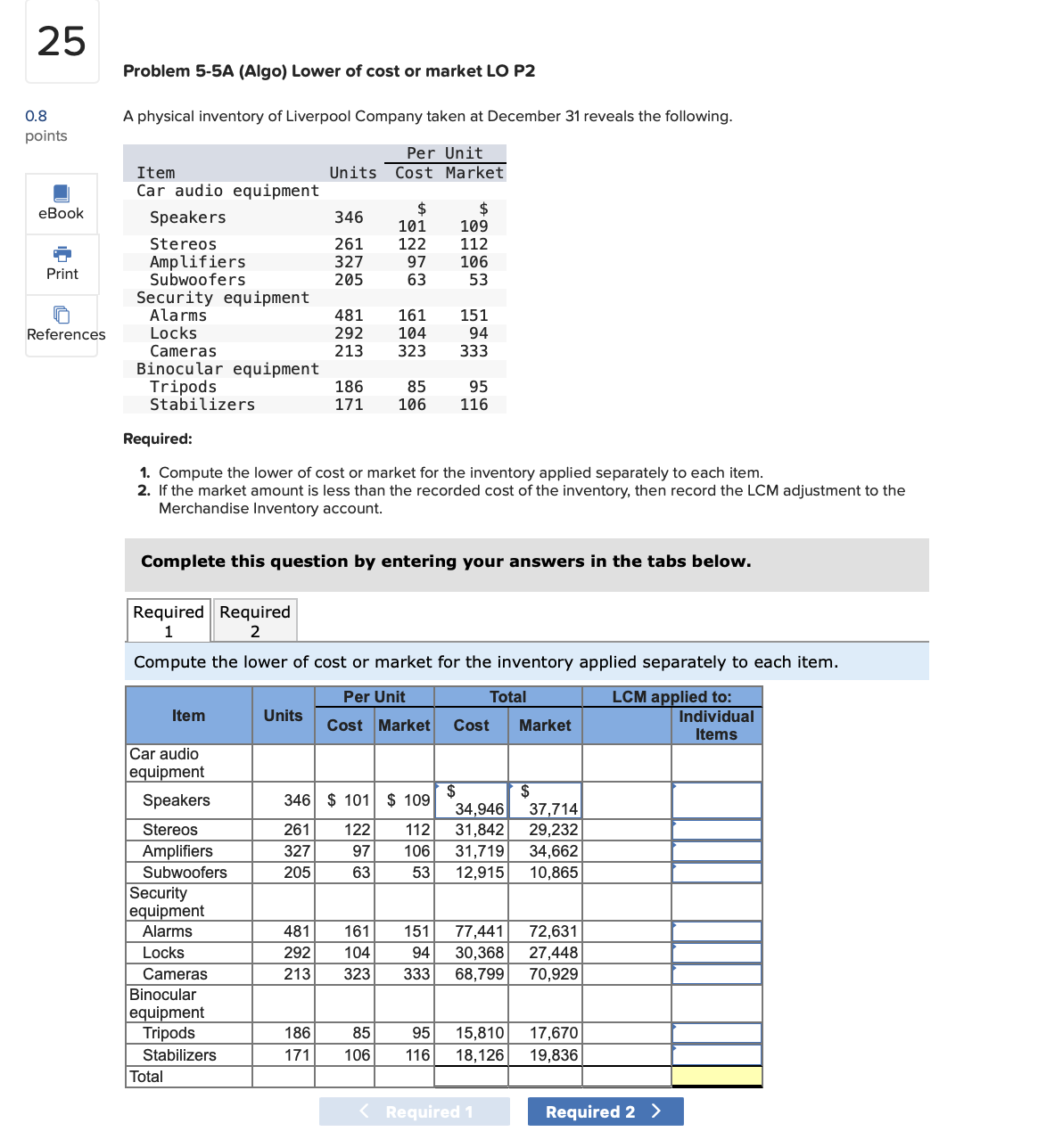 Please the required 1 AND 2 too! Thank you Problem 5-5A (Algo)