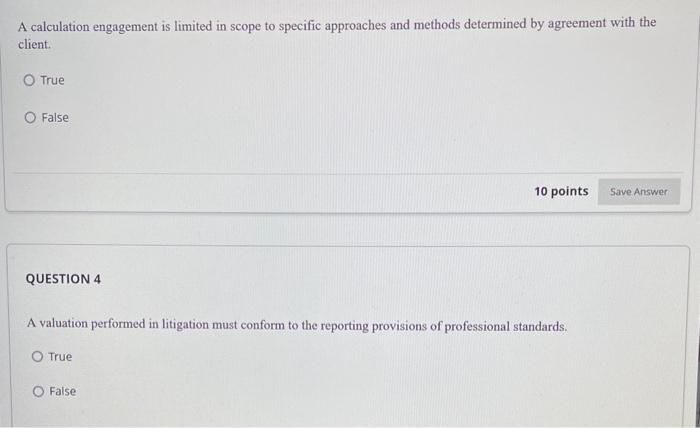 True False QUESTION 2 The discount and capitalization rates are equal when