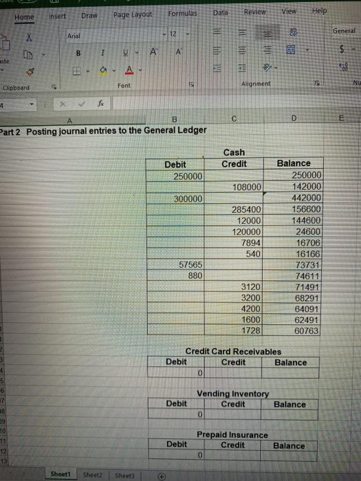  Formulas Review Data View Help Home Draw Insert Page Layout 12