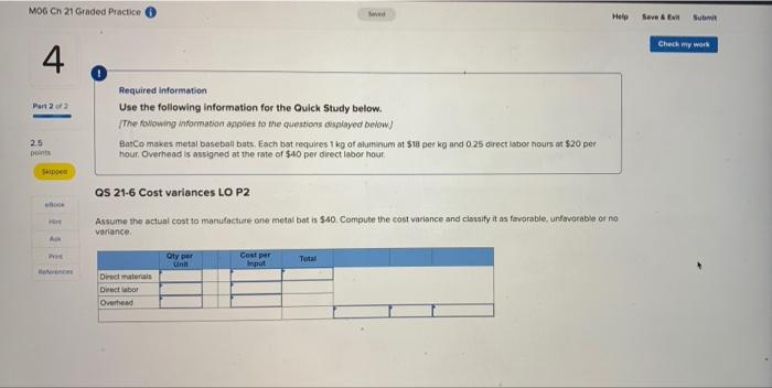  MO6Ch 21 Graded Practice Www Help Save & Submit Check my