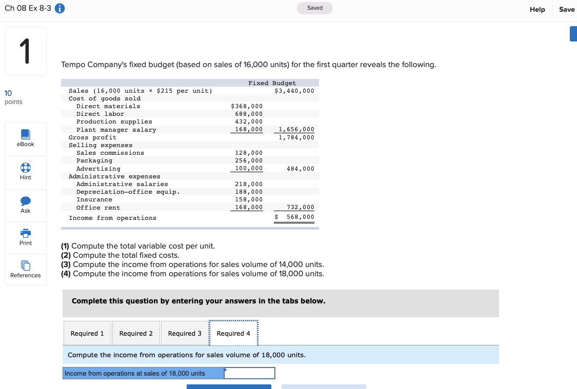 of goods sold Direct materials $3,440,000 10 points $368,000 Direct labor 688,000