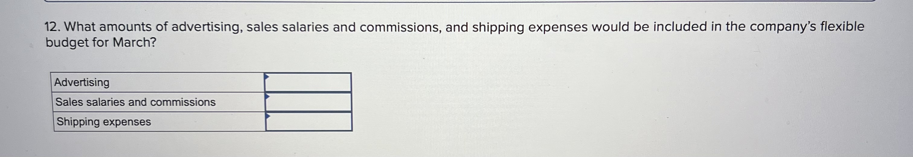 each variance by selecting "F" for favorable, "U" for unfavorable, and "None"