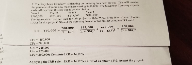 you use the CF function on the Financial calculator? Same thing for