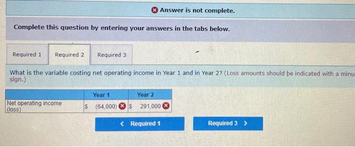 as follows: - Sales (e $62 per unit) Cost of goods sold