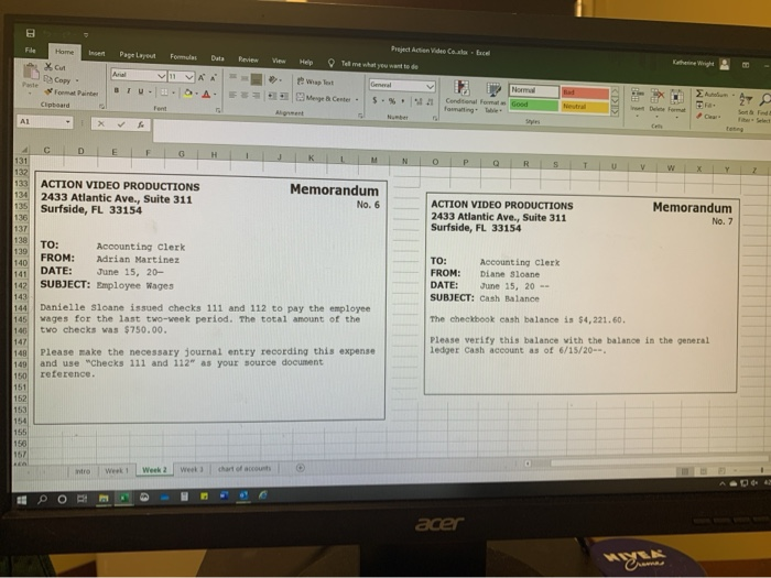 U V w ACTION VIDEO PRODUCTIONS 2433 Atlantic Ave., Suite 311 Surfside,