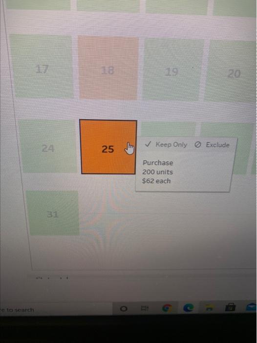 per Date Cost of Goods Sold Cost per Cost of Goods Sold
