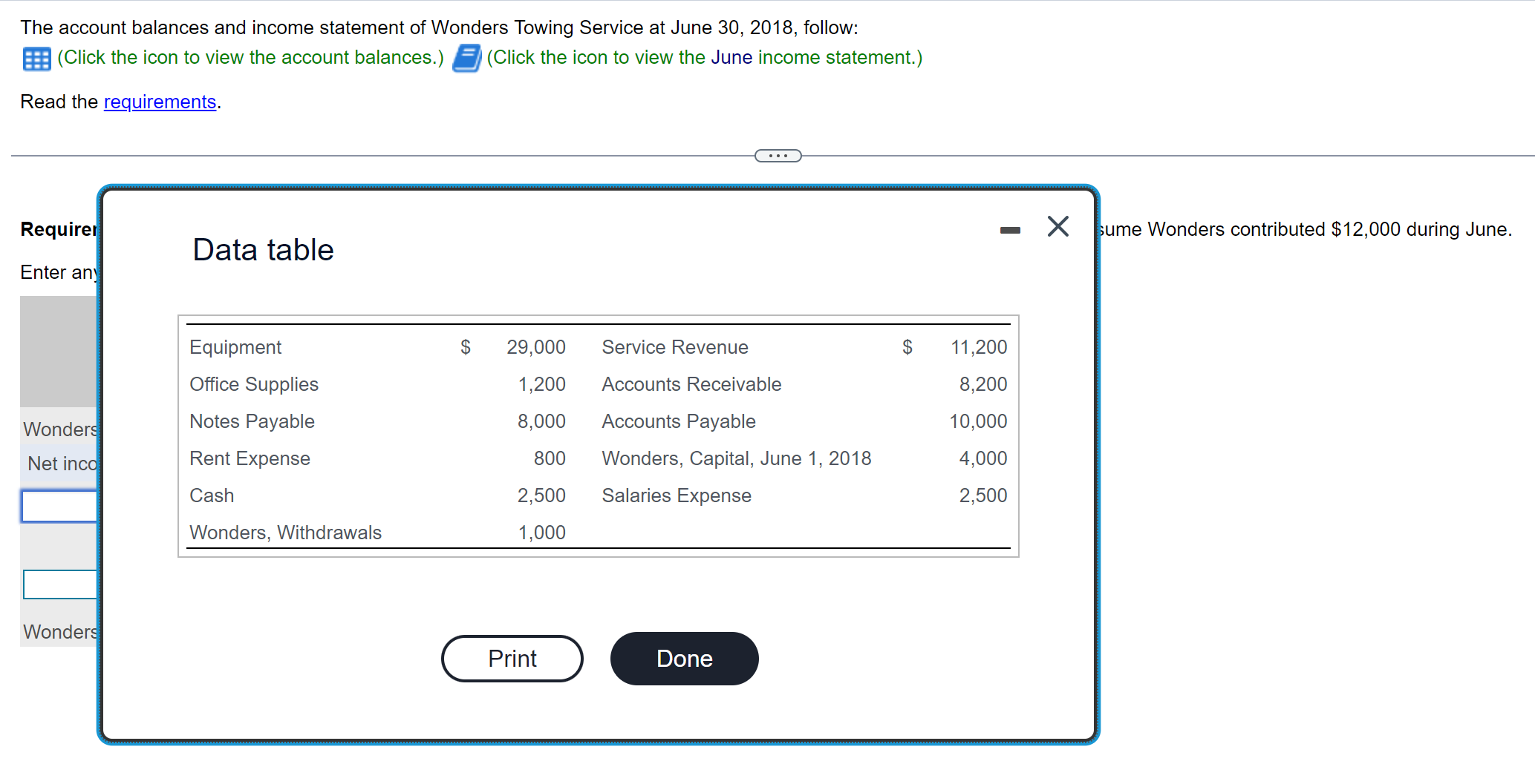 right, just struggling with the rest. Thank you The account balances and