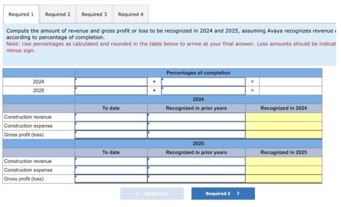 over time and at a point in time [LO6-9] Assume Avaya contracted
