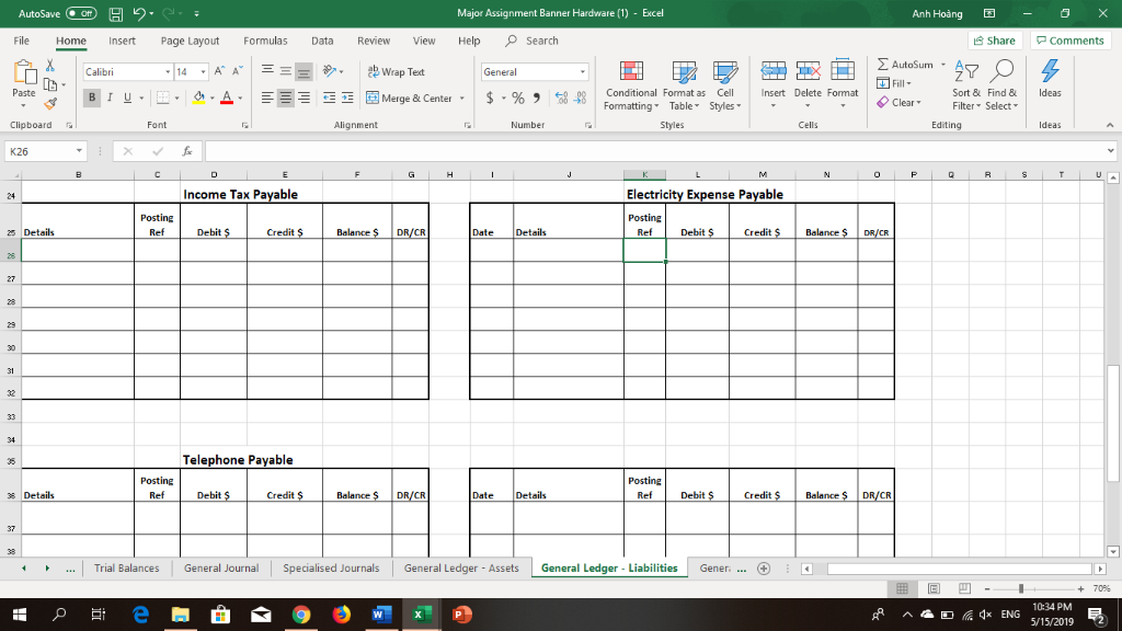 Hardware Ensure you have a narration on all General Journal Entries. 2Post