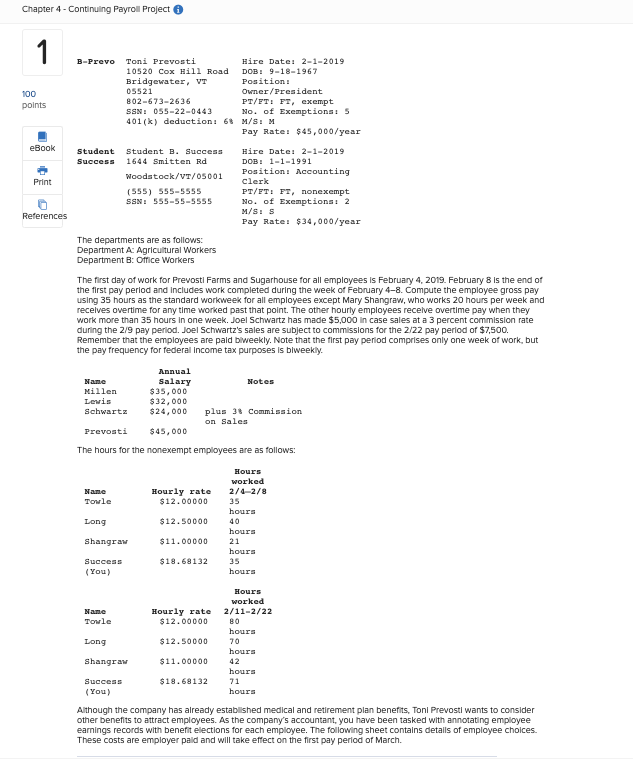 out the life insurance and the gym calculation. Chapter 4 - Continuing