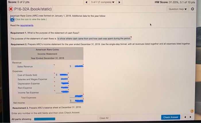 and areas crossed out in blue HW Score: 31.03%, 3.1 of 10
