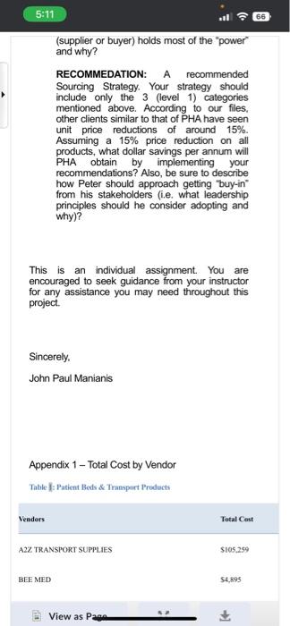  purchasing RECOMMEDATION: A recommended Sourcing Strategy. Your strategy should include only