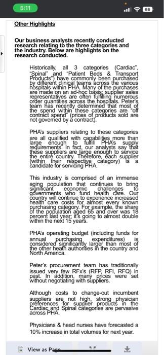 clients similar to that of PHA have seen unit price reductions of