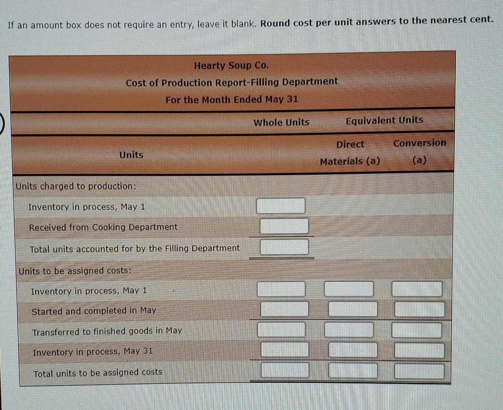 to the account during April were as follows: Bal., 400 units, 20%