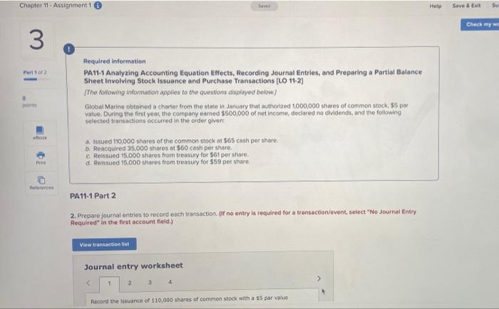  Chapter 11 Assignment1 Hele Save & Exit su Check my w