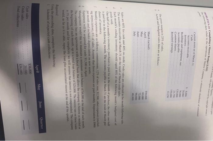 assumptions) separate in one section of the spreadnheet. This is to be